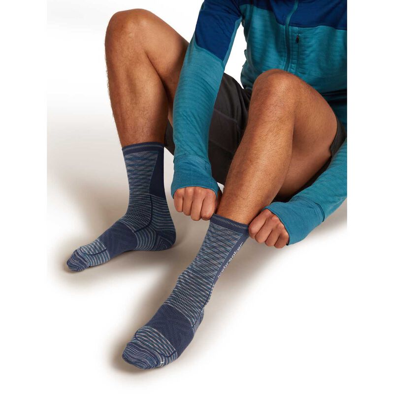 Icebreaker M Merino Blend Run+ Ultralight Crew Fusion Dye image number 3